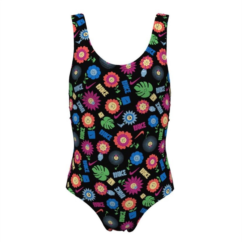 Nike Garden Party Swimsuit Junior Black