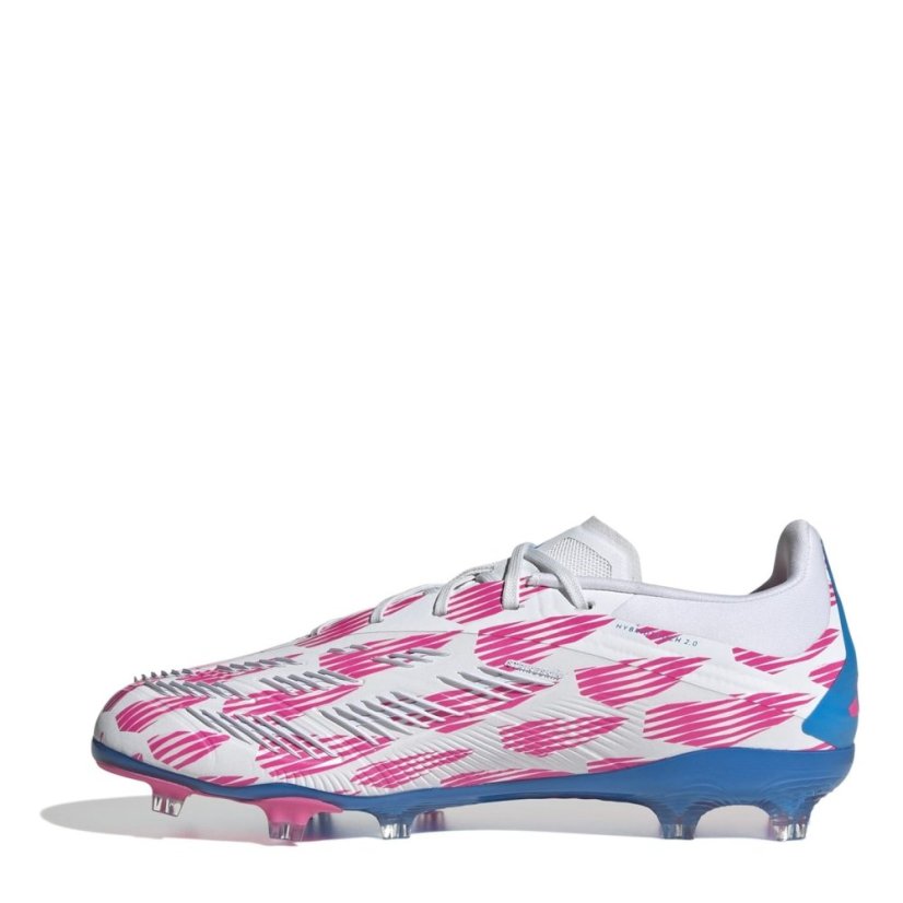 adidas Predator 24 Elite Children Firm Ground Football Boots White/Pink