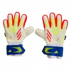adidas Predator Edge Fingersave Match Goalkeeper Gloves Adults White/Red