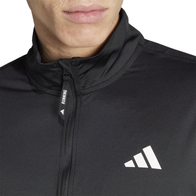 adidas Own The Run Half-Zip Running Top Mens Black