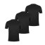Donnay 3 Pack T Shirts Mens Black