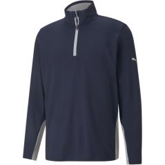 Puma Gamer quarter Zip Fleece Mens Navy