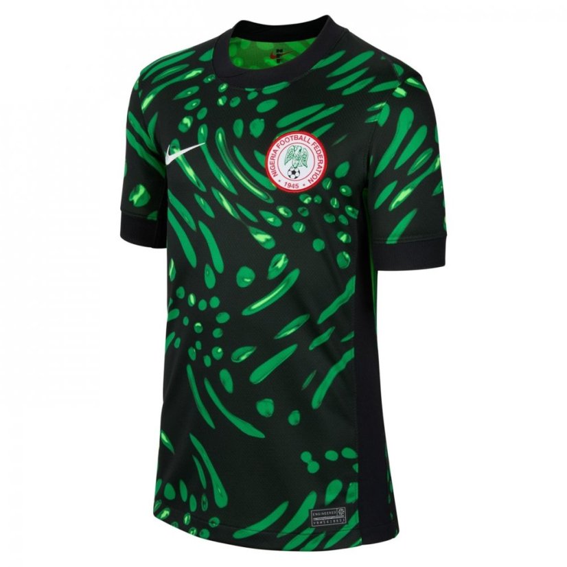 Nike Nigeria Away Shirt 2024 Junior Black