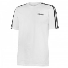 adidas Essentials 3-Stripes pánske tričko White/Black