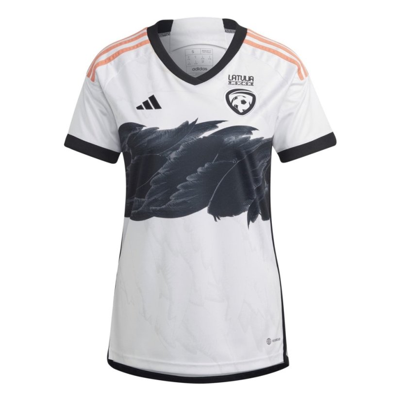 adidas Womens Latvia Away Shirt 2023 White