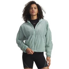 Under Armour Womens Rival Woven Bungee Jacket Blue/White