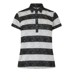 Puma (9) Golf Ss Border Polo Womens Grey