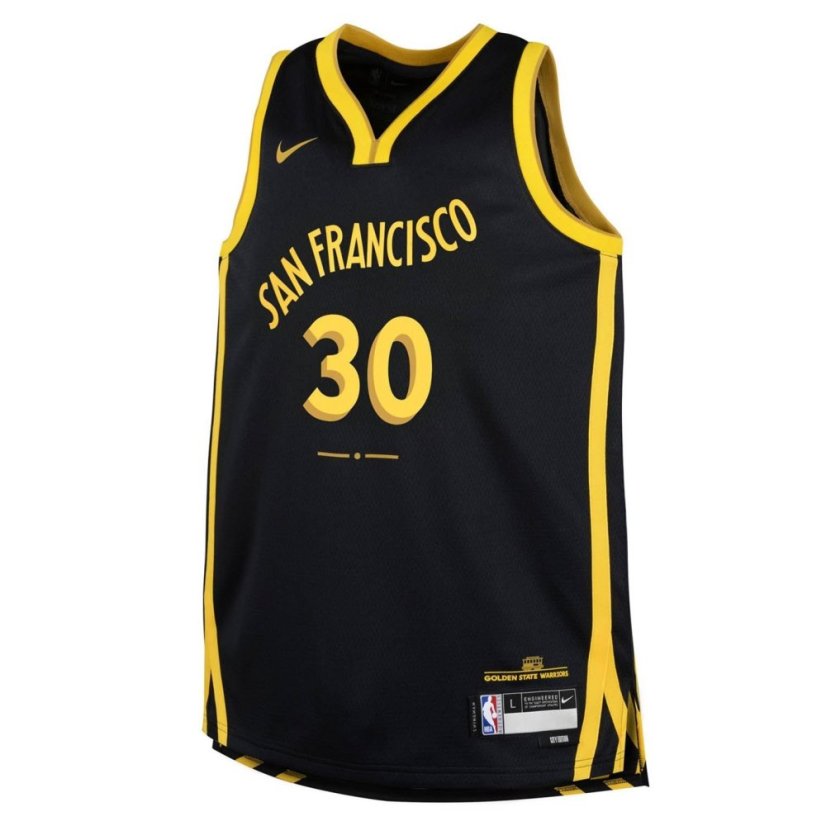 Nike San Francisco Stephen Curry #30 Jersey Black