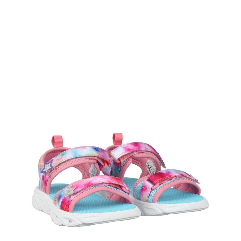 Slazenger Light Up Sole Sandals Juniors Pink/Blue