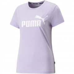 Puma Essential Logo Tee Womens Vivid Violet