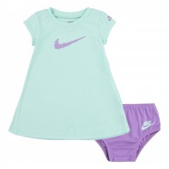 Nike Daisy T Shirt Dress Set Baby Girls Mint Foam