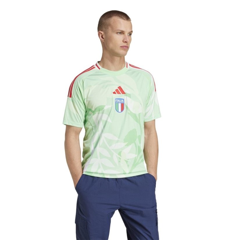 adidas Italy Away Shirt 2025 Mens Glory Mint