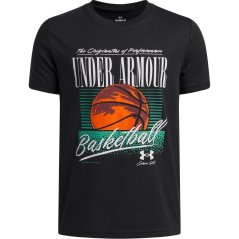 Under Armour Kids' Short Sleeve Performance T-Shirt Black/White