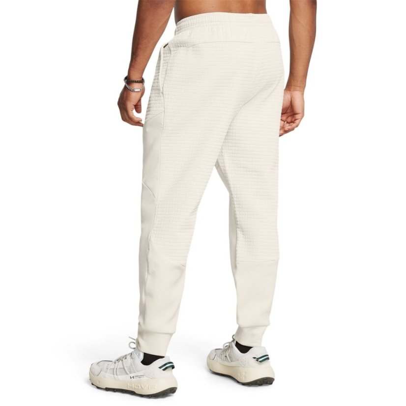 Under Armour Men's Unstoppable Closed Hem Fleece Joggers White