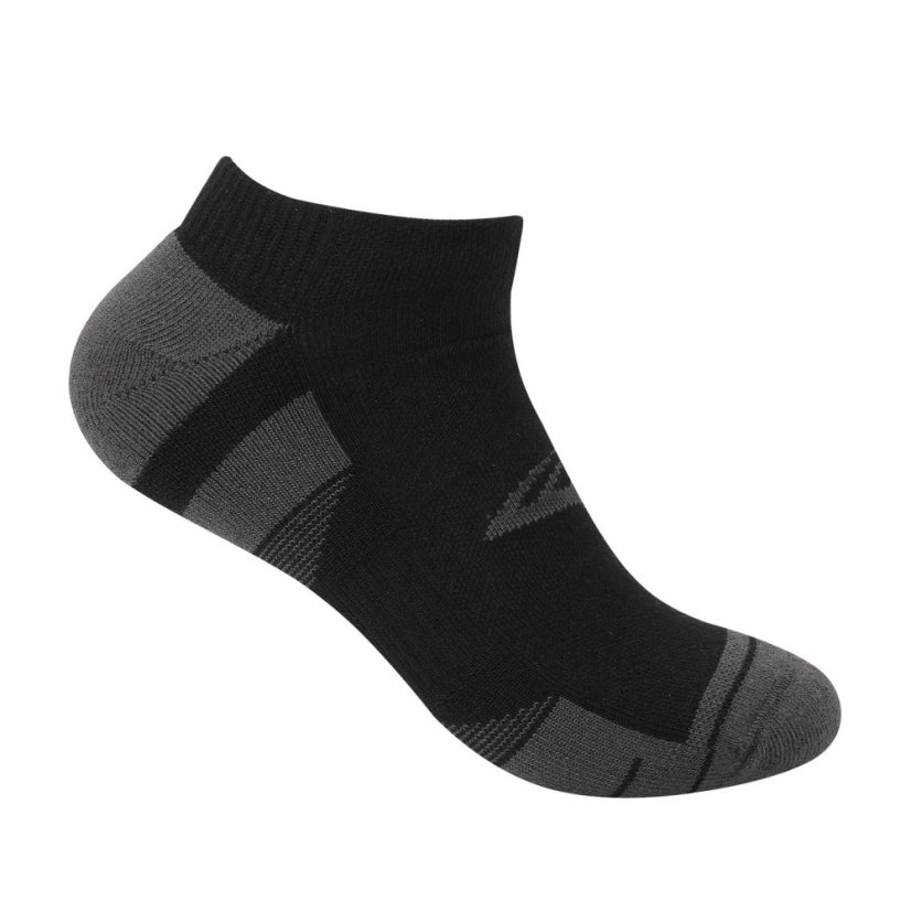 Everlast Mens Cushioned Invisible Socks 2Pk Black