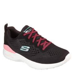 Skechers Women's Slip On Trainers Black/Pink
