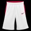 Nike Unisex Kids' Basketball Shorts White/Uni Red