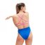 Speedo Training Solid Lattice Back Swimsuit Womens Blue/Pink
