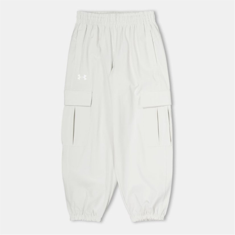 Under Armour UA Rival Woven Girls Cargo Pants White