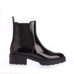 Rocket Dog Iggie Patent Chelsea Boots Black
