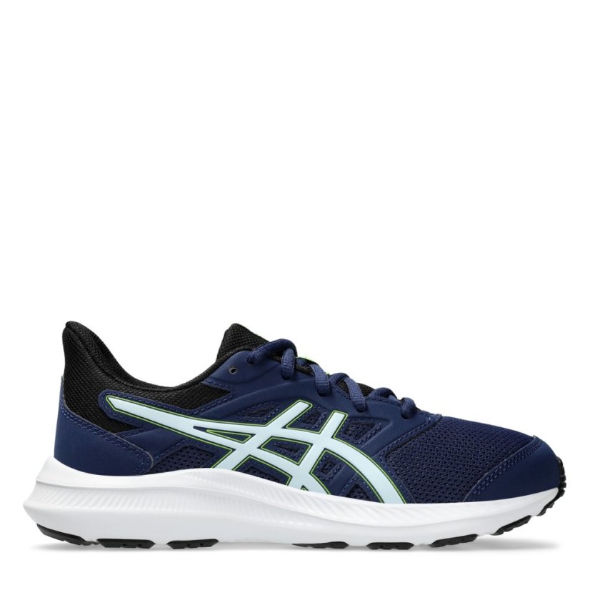 Asics Jolt 4 Running Shoes Junior Blue/Grey