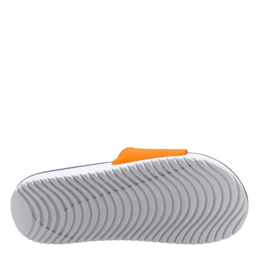 Nike Kawa Little/Big Kids' Pool Sliders Orange/Blue