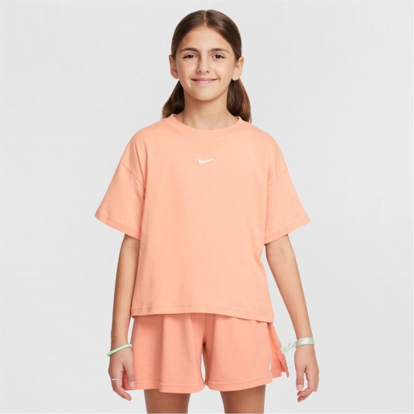 Nike Sportswear Big Kids' (Girls') T-Shirt Apricot Agate