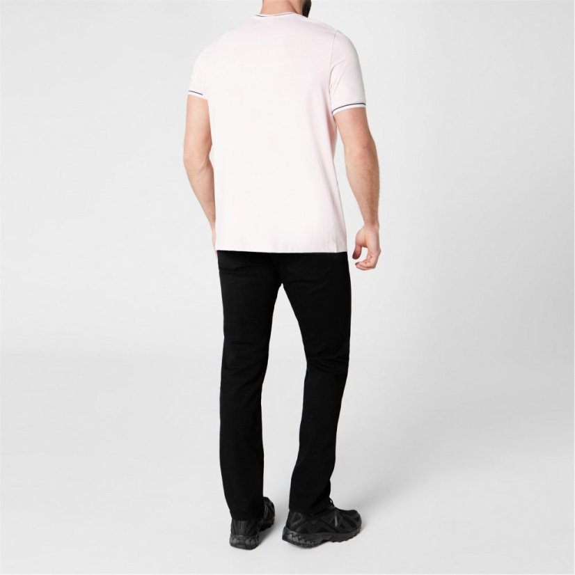 Slazenger Tipped T Shirt Mens Pink