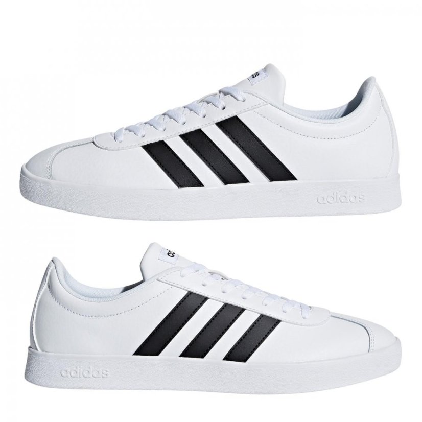 adidas VL Court 2.0 Mens Trainers White/Black