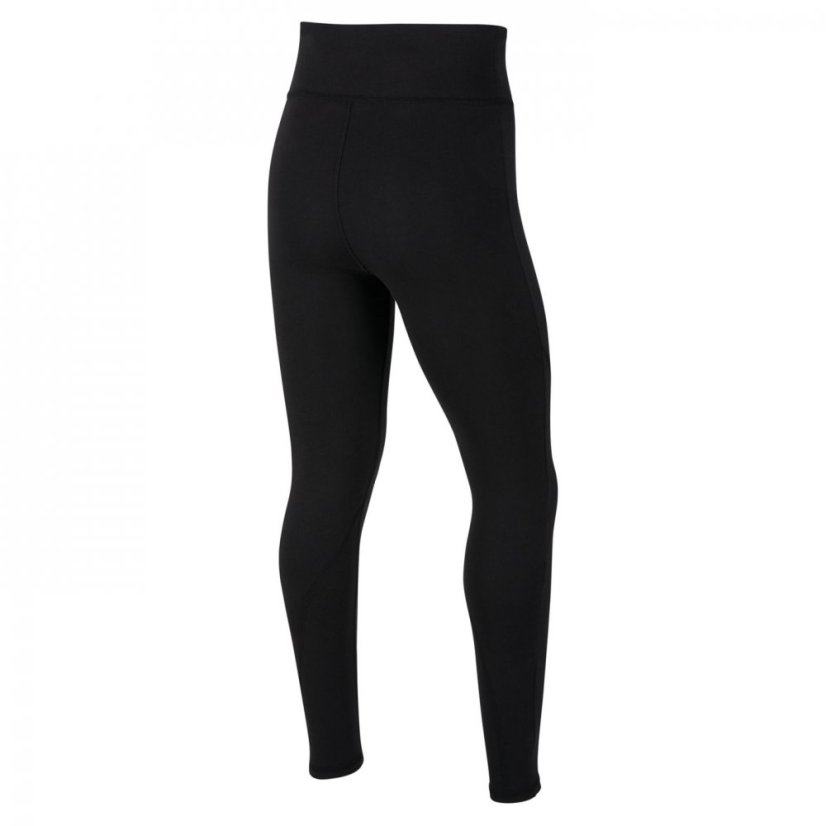 Nike HW Legging Junior Girls Black/White