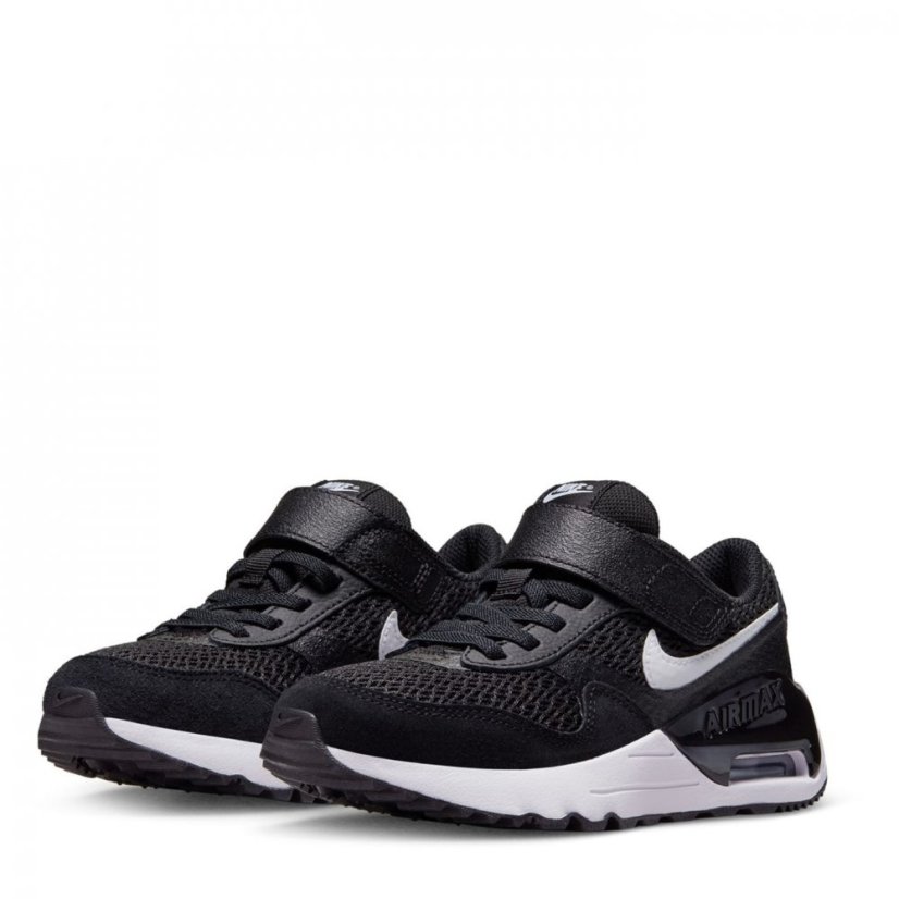 Nike Air Max SYSTM Little Kids' Shoes Black/White