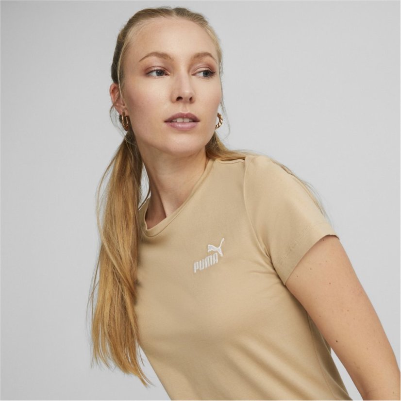 Puma Embroidery Tee Dusty Tan