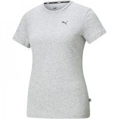 Puma Essentials Small Logo T Shirt Womens Grey Hth