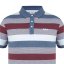 Lee Cooper Stripe Polo Mens Burgundy