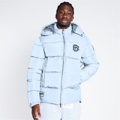 Blood Brother Short Puffer Jacket Mens Dusty Blue