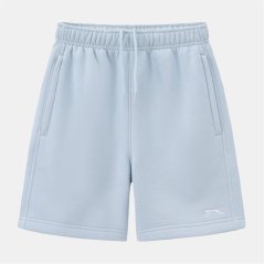 Slazenger Kids' Fleece Jogger Shorts Light Blue