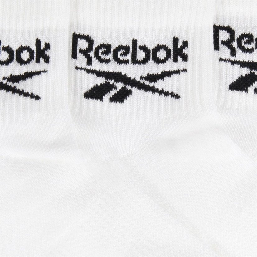 Reebok 6 Pair Sports Ankle Socks White