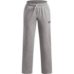 Under Armour Kids' Open Hem Woven Tracksuit Joggers Mod Gray/Black