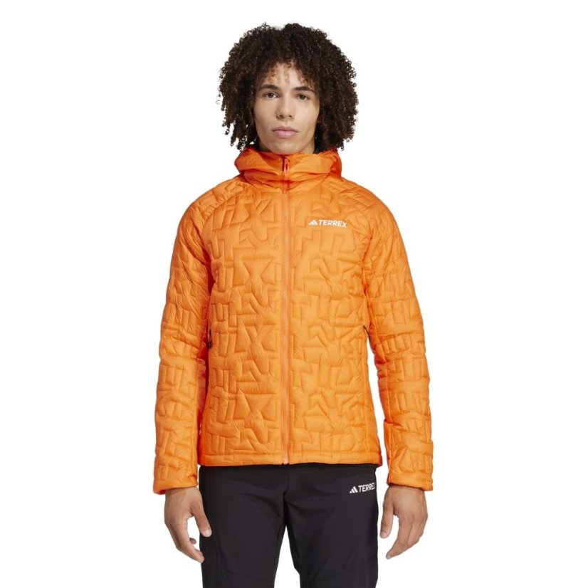 adidas Men's Terrex Xperior Rain.RDY Long Sleeve Waterproof Jacket Orange