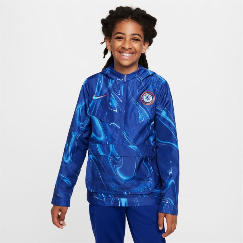 Nike Chelsea Anorak Jacket Juniors Blue