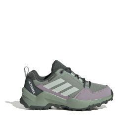 adidas Terrex AX4r Hiking Shoes Juniors Silver Green