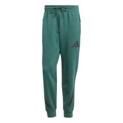 adidas Men's Closed Hem Fleece Joggers Green