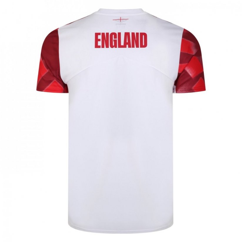 Umbro England Rugby Warm Up Shirt Adults White/Red