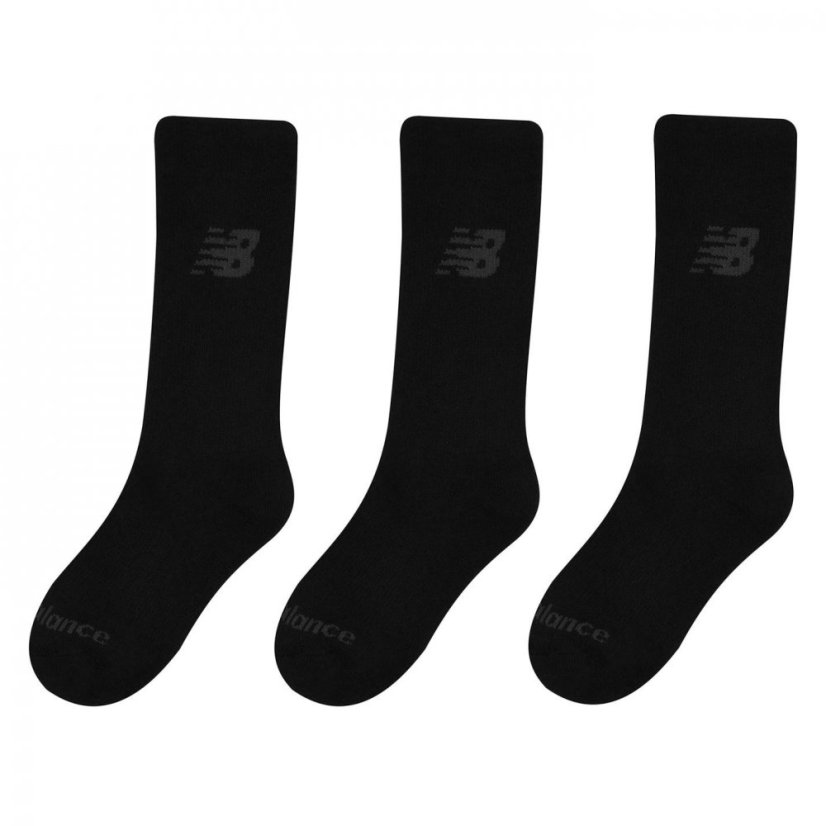 New Balance Socks 3 Pack Black