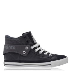 British Knights British Roco Fold PU Mens Shoes Dk Grey/Black