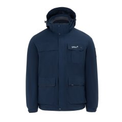 Gelert Men's 3-in-1 Windproof Fleece Lined Detachable Hood Long Sleeve Jacket Navy
