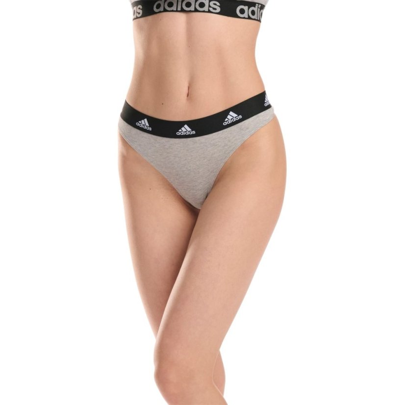 adidas Active Comfort Cotton Thong Heather Grey