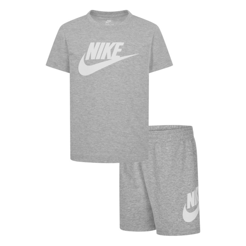Nike Nike Tee Short Set In53 Grey Heather