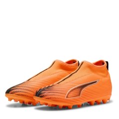 Puma Unisex Kids' Firm Ground Football Boots HtFr-Blk-GlwRd