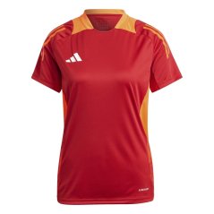 adidas Women's Tiro 24 Short Sleeve Performance T-Shirt Power Red